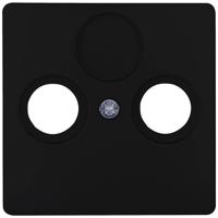 Kopp Paris mat zwart afdekplaat voor coax - 4625240 - thumbnail