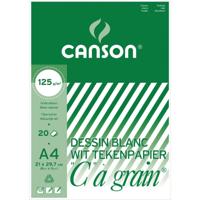 Canson tekenblok C à grain 125 g/m², ft 21 x 29,7 cm (A4) - thumbnail