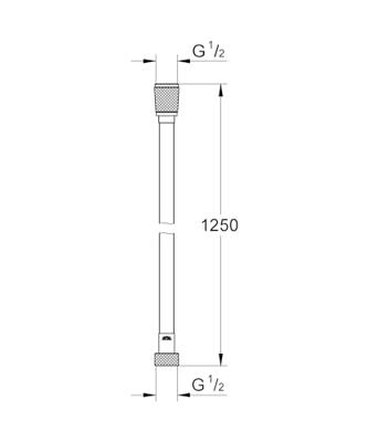 Grohe Silverflex Professional Doucheslang 125 cm Cool Sunrise