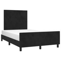 Bedframe zonder matras 120x190 cm fluweel zwart - thumbnail