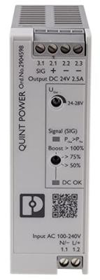 Phoenix Contact 2904598 DIN-rail netvoeding 2.5 A 60 W Inhoud 1 stuk(s) Phoenix Contact 2904598 DIN-rail netvoeding 2.5 A 60 W Inhoud 1 stuk(s)