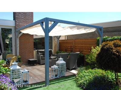 Complete Nesling pergola Stand Alone gebroken wit - 200 x 500 cm