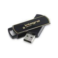 Integral INFD256GB360SEC3.0 USB flash drive 256 GB USB Type-A 3.2 Gen 1 (3.1 Gen 1) Zwart, Goud - thumbnail