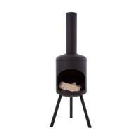 Fuego Vuurhaard Groot Zwart Stevig staal - Industrieel - Terrasverwarming - Sfeerhaard - thumbnail