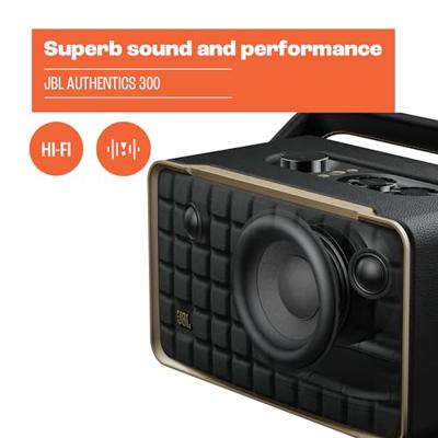 JBL Authentics 300 Wifi speaker Zwart - thumbnail