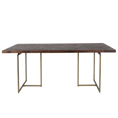 Dutchbone Eettafel 'Class' Antique Brass, 220 x 90cm Dutchbone Eettafel 'Class' Antique Brass, 220 x 90cm
