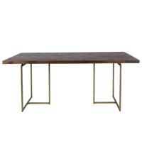 Dutchbone Eettafel 'Class' Antique Brass, 220 x 90cm - thumbnail