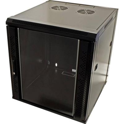 VALUE Wandbehuizing 12 HE (HxBxD) 640x570x600 mm, zwart