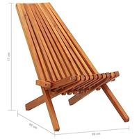 VidaXL Opvouwbare loungestoelen voor buiten, 2 stuks, massief acaciahout - thumbnail