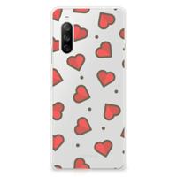 Sony Xperia 10 III | TPU bumper | Hearts - thumbnail