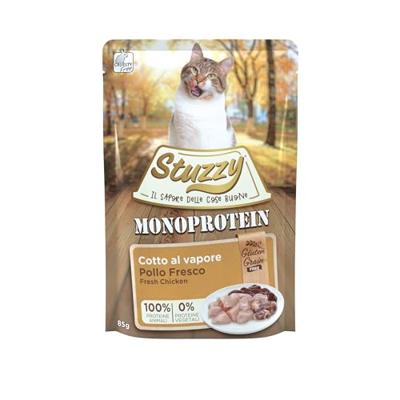 Stuzzy Grain Free Monoprotein kip nat kattenvoer 85 gram 4 dozen (80 x 85 g)