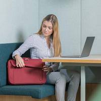 Dicota Eco Multi BASE notebooktas 43,9 cm (17.3 ) Aktetas Rood - thumbnail