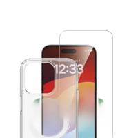 4Smarts 360° Protection Set Backcover Apple iPhone 15 Pro Transparant Inductieve lading - thumbnail