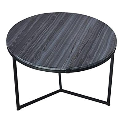 Urban Interiors Bijzettafel 'Loft 42' Marmer, Ø60cm, kleur Zwart