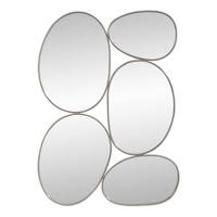 Spiegel Nice - taupe metaal - 70x50 cm - Leen Bakker - thumbnail