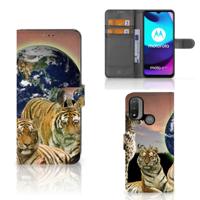 Motorola Moto E20 | E30 | E40 | Telefoonhoesje | Met pasjeshouder | Roofdieren - thumbnail