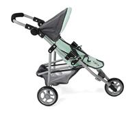 Poppenwagen Jogger Lola - Melange Antraciet Mint - thumbnail