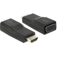 Delock 65655 HDMI / VGA Adapter [1x HDMI-stekker - 1x D-sub bus 15-polig] Zwart - thumbnail
