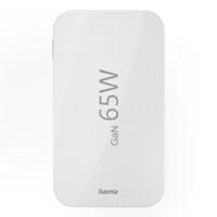 Hama Snellader 2x USB-C 1x USB-A platte mini-oplader PD 65 W Oplader Wit - thumbnail