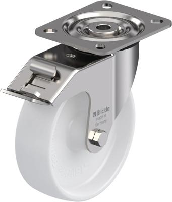 Blickle LX-PO 125G-FI Zwenkwiel met rem Wieldiameter: 125 mm Draagvermogen (max.): 250 kg 1 stuk(s)