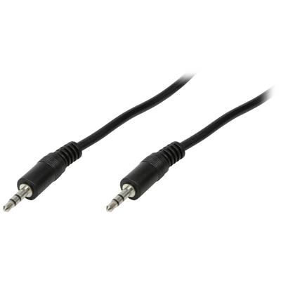 LogiLink CA1050 Jackplug Audio Aansluitkabel [1x - 1x ] 2.00 m Zwart (mat)
