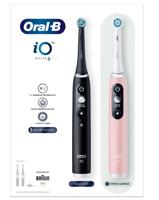 Braun Oral-B iO 3 elektrische tandenborstel DUO ZWART & ROZE set - thumbnail