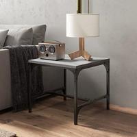 Bijzettafels 2 st 40x40x35 cm bewerkt hout grijs sonoma eiken - thumbnail