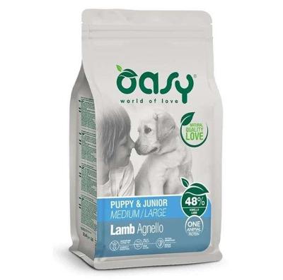 OASY One Animal Protein Puppy & Junior Medium/Large Lamb - droog hondenvoer - 12kg