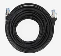 Hama NETWERKKABEL, CAT-6A, 10 GBIT/S, S/FTP AFGESCHERMD, 10,00 M Kabel Zwart - thumbnail