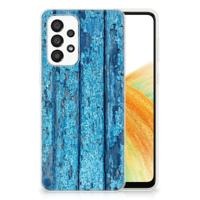 Samsung Galaxy A33 5G | Bumper Hoesje | Wood Blue - thumbnail