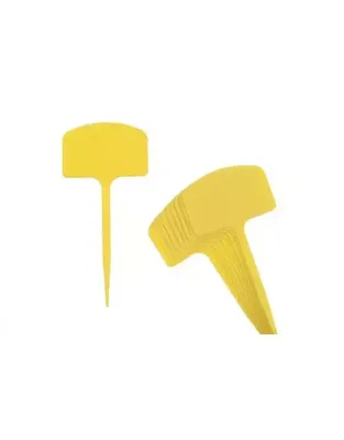 Moestuin Plaatetiketten 14cm - Geel