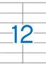 Apli witte etiketten ft 105 x 48 mm (b x h), 1.200 stuks, 12 per blad (1289) - thumbnail