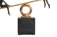 Decoratieve figuren DKD Home Decor Zwart Gouden Metaal Hars Personen Modern (27 x 9 x 27,5 cm) - thumbnail