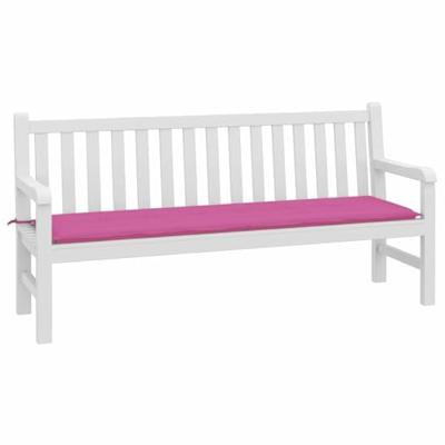 VidaXL Bankkussen effen roze 150 x 50 x 3 cm oxford stof