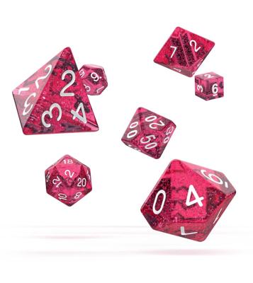 Oakie Doakie Dice RPG Set Speckled - Pink (7) Oakie Doakie Dice RPG Set Speckled - Pink (7)