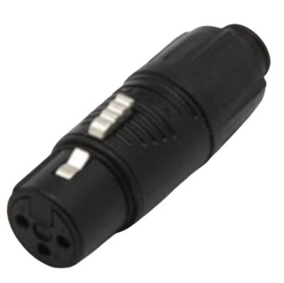 Neutrik XLR adapter Rean Tiny 1,5 x 6 cm staal zwart