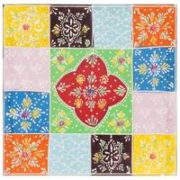 Ladekast met plank Multikleur 30 x 30 x 90 cm Massief mangohout - thumbnail