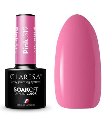 Claresa uv/led gellak 5ml pink 519 sunny garden Claresa uv/led gellak 5ml pink 519 sunny garden