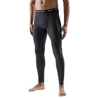 Craft Core Wool Merino Thermobroek Heren Black Melange S - thumbnail