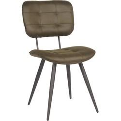 LABEL51 Eetkamerstoel 'Gus' kleur Army Green