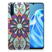 OPPO A91 | TPU Case | Purple Flower - thumbnail