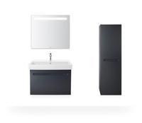 Spiegel Duravit No.1 Met Horizontale LED Verlichting 80x3.5x70 cm Mat Wit Duravit - thumbnail