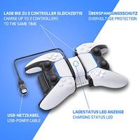 Raptor Gaming Ladestation Playstation 5 für 2 Controller - thumbnail