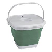 Outwell COLLAPS BUCKET SQUARE W/LID (SHADOW GREEN) - thumbnail
