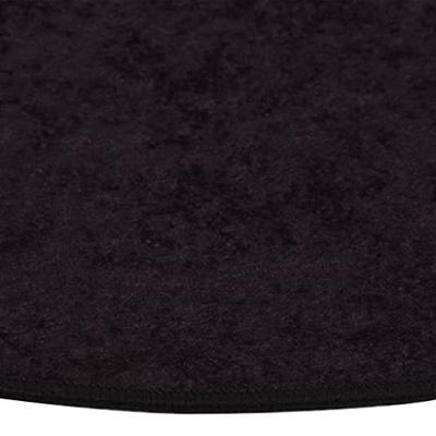 VidaXL Vloerkleed wasbaar anti-slip ø120 cm antracietkleurig