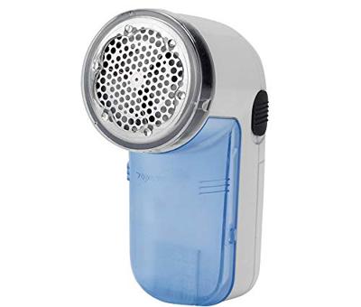 Metaltex elektrische pluizenverwijderaar blauw/wit - thumbnail