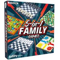 Jolly Play 5-In-1 Family Board Games 25 cm - thumbnail