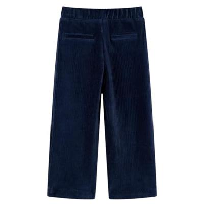 Kinderbroek 92 ribfluweel marineblauw