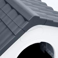 Hondenhok 57x68x66 cm polypropeen grijs - thumbnail