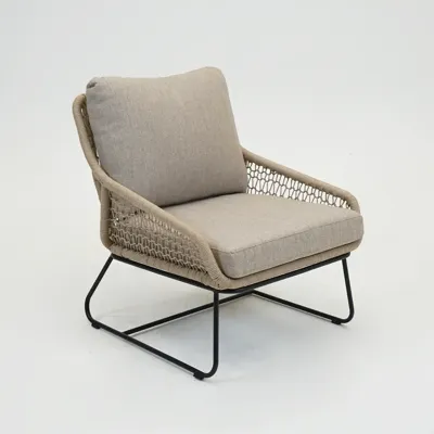 Emilia lounge stoel bruin